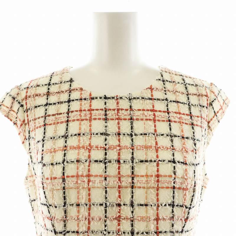 Rene（ルネ） Rene 23年製 ワンピース ノースリーブ ロング丈 ツイード