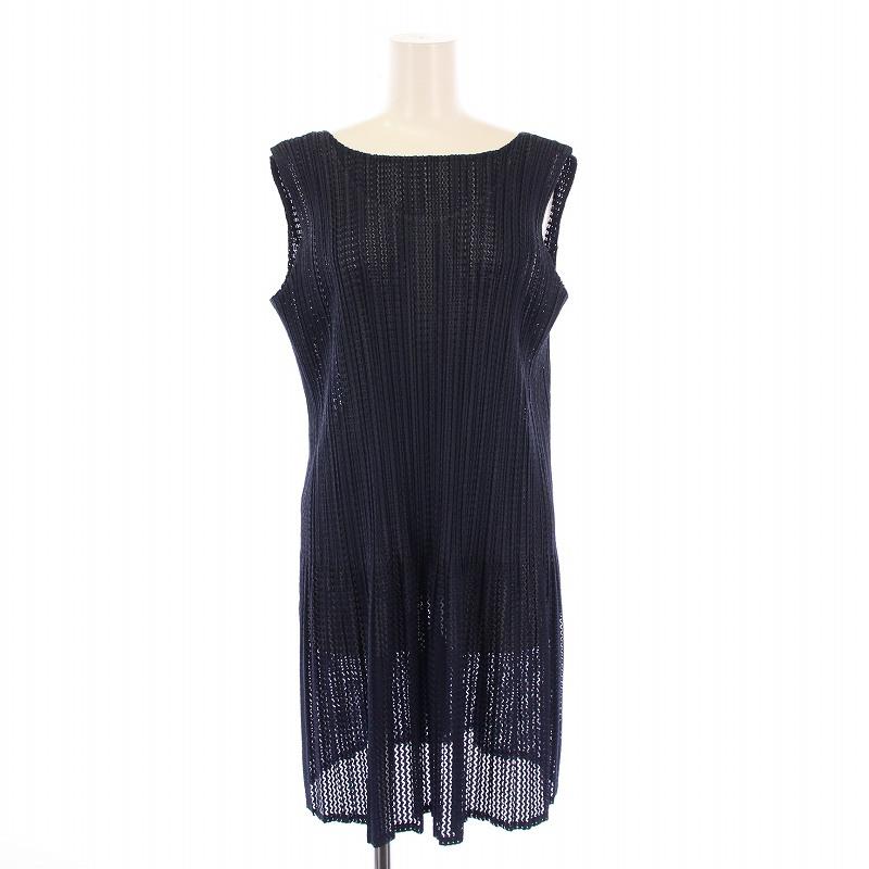 未使用級✨プリーツプリーズイッセイミヤケ ボーリング柄カーディガン ワンピース PLEATS PLEASE ISSEY MIYAKE #apc プリーツプリーズ イッセイ