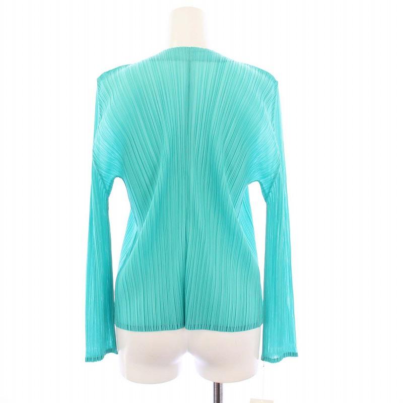 PLEATS PLEASE プリーツプリーズ トップス バターカラー L 未使用品 プリーツプリーズ PLEATS PLEASE イッセイミヤケ ノーカラー