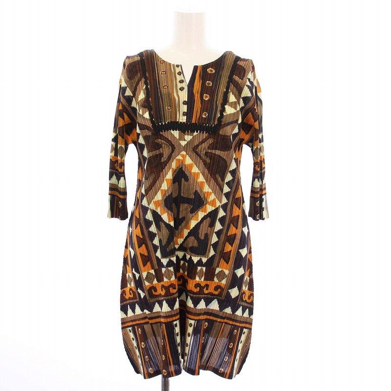 PLEATS PLEASE プリーツプリーズ 総柄 ワンピース y*a様 PLEATS PLEASE