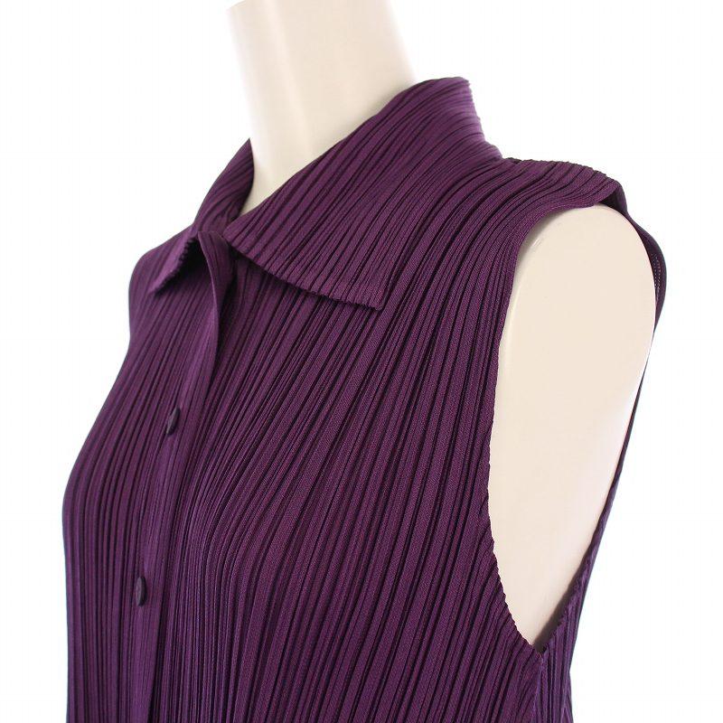 プリーツプリーズ PLEATS PLEASE イッセイミヤケ シャツワンピース