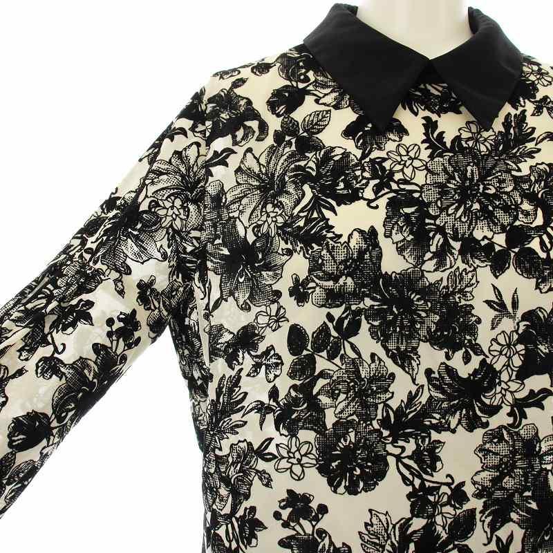 グレースコンチネンタル 23AW フラワーフロッキープリントトップ