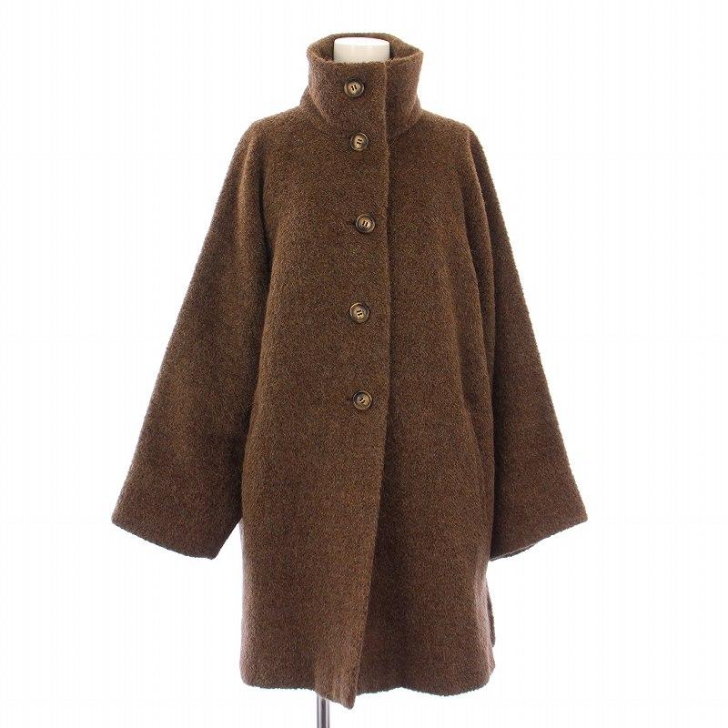 マックスマーラ アルパカ ヴァージンウール コート フード 銀タグ