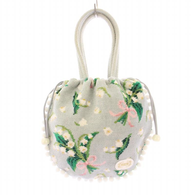 フェイラー FEILER PUR MUGUET ピュールミュゲ 手付き巾着