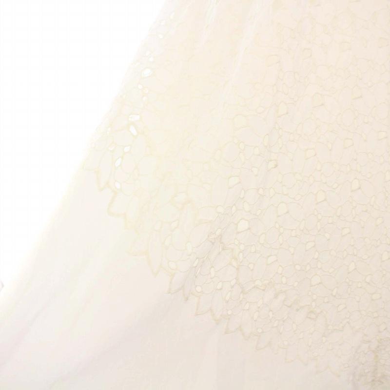 【中古】マーレット Merlette 24AW MERRICK SKIRT メリックスカート フレア ロング 刺繍 2 ホワイト 4010500018 マーレット Merlette 24AW MERRICK SKIRT メリックスカート フレア