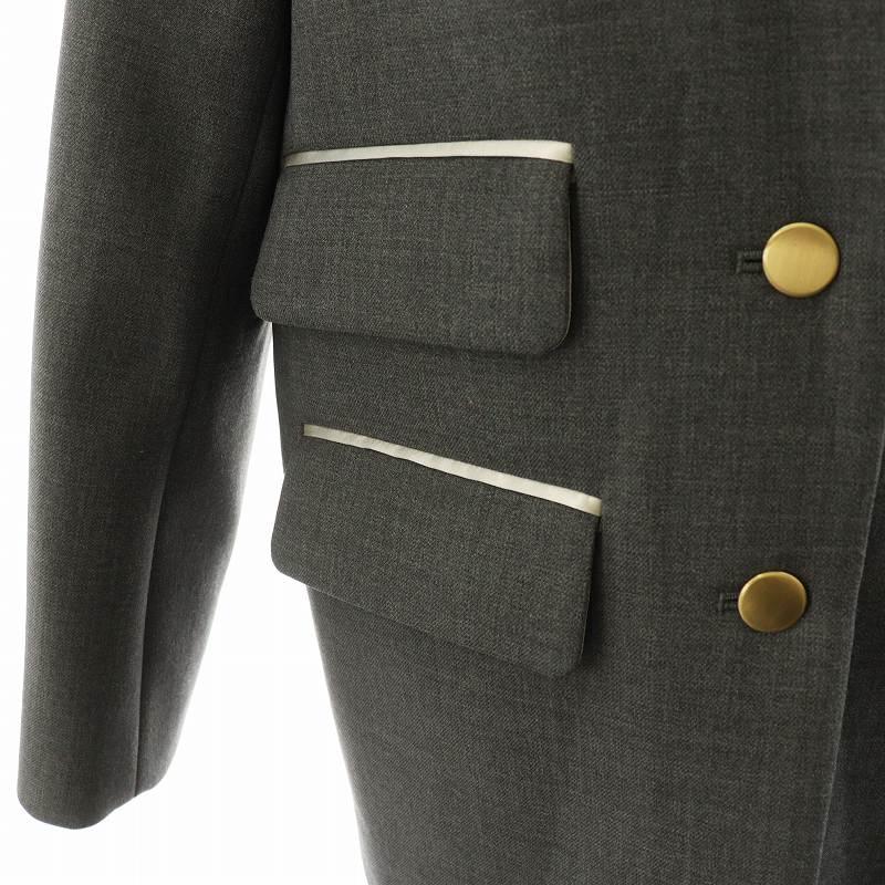 限定価格yori shirocon チャンキーテーラージャケットグレー36