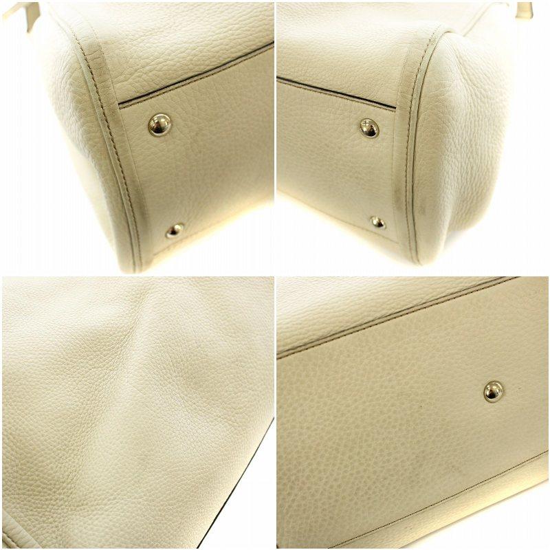 【中古】グッチ GUCCI ソーホー ハンドバッグ トートバッグ GGロゴ レザー タッセル アイボリー 282309 GUCCI（グッチ） ソーホー ハンドバッグ トートバッグ GGロゴ レザー