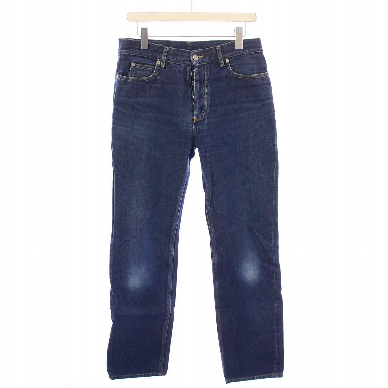 【中古】メゾンマルジェラ 10 ステレオタイプ デニムパンツ ジーンズ ボタンフライ USED加工 インディゴ S50LA0101 メゾンマルジェラ 10 ステレオタイプ デニムパンツ ジーンズ ボタン