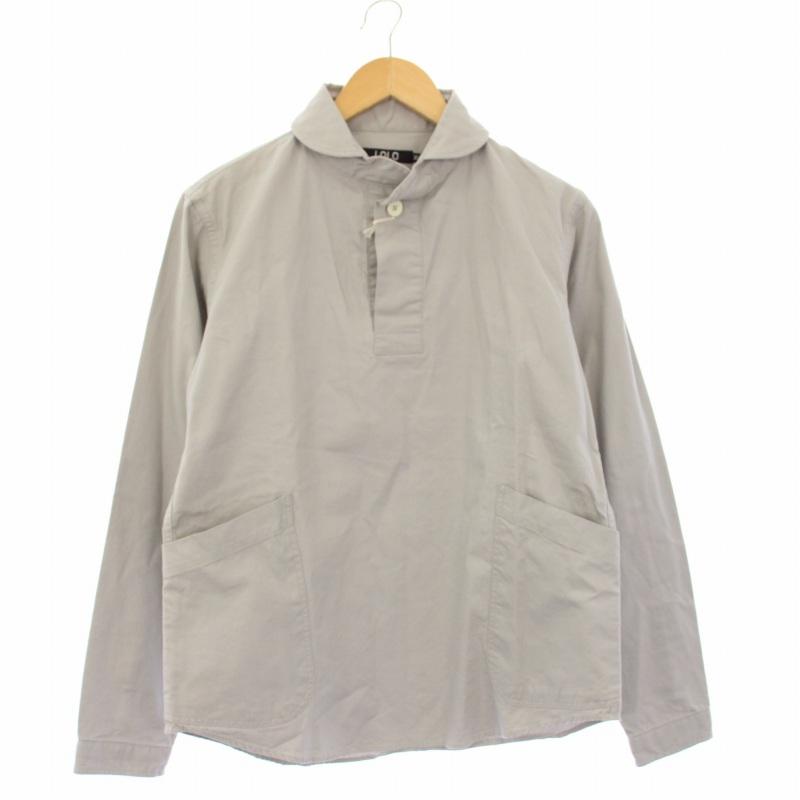 ロロ LOLO プルオーバーシャツ 長袖 ハーフボタン L グレー LS-3 ロロ LOLO プルオーバーシャツ ラウンドカラー 長袖 M グレー LS-3 /TK