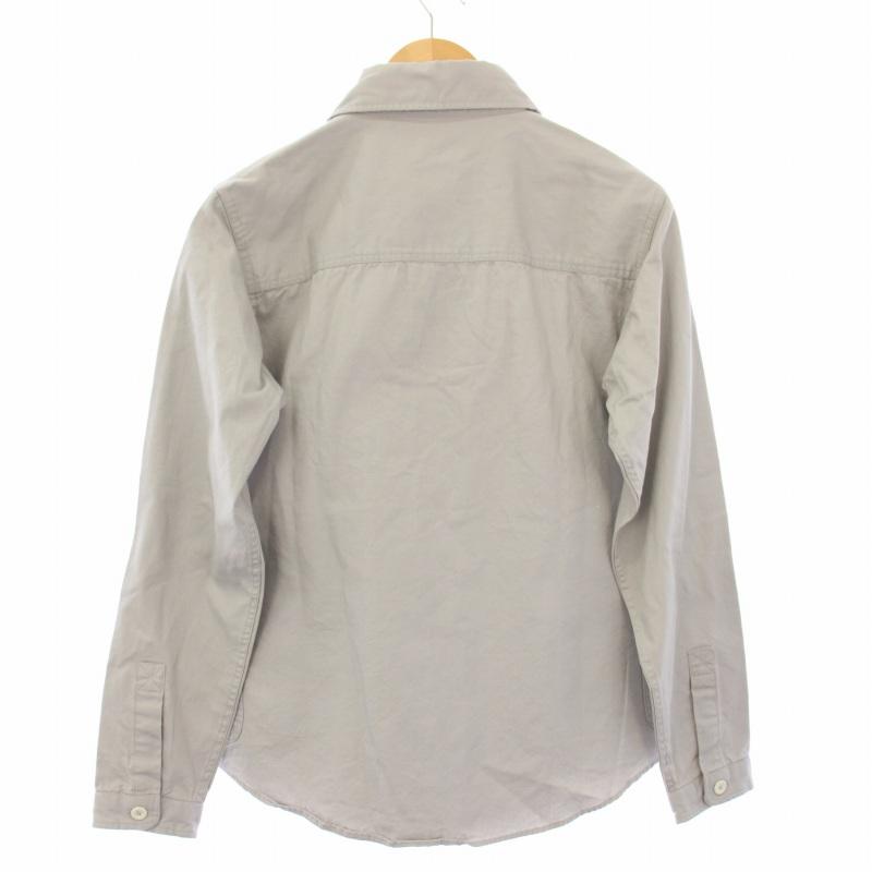 ロロ LOLO プルオーバーシャツ ラウンドカラー 長袖 M グレー LS-3 /TK