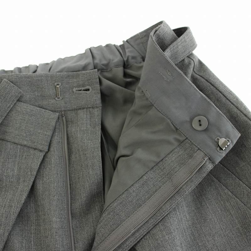 カデュネ CADUNE 24SS タックパンツ イージーパンツ ジップフライ  