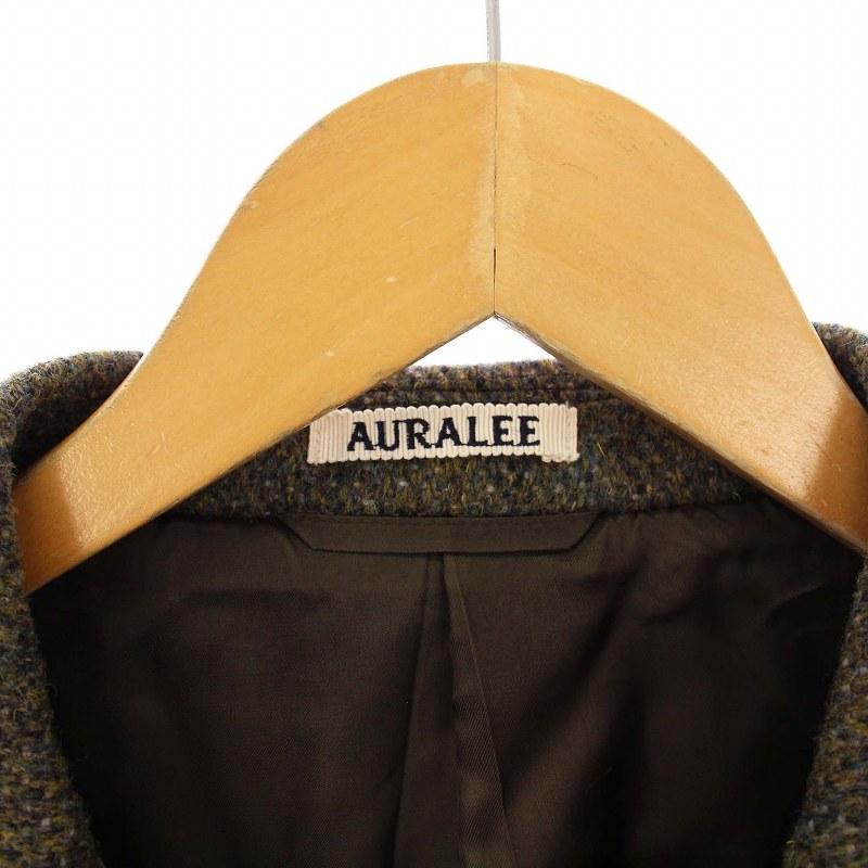 オーラリー　ジャケット オーラリー AURALEE 23AW BRITISH WOOL TWEED OVER JACKET