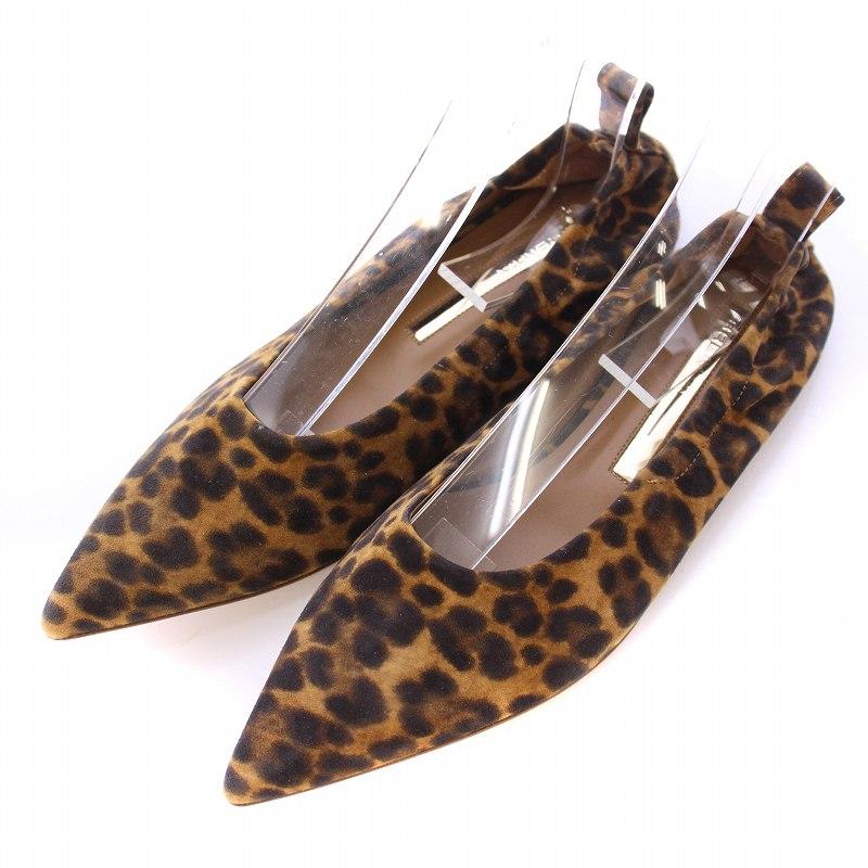 BRENTA レオパード ポインテッド ブレンタ BRENTA leopard レオパードポインテッド パンプス フラット
