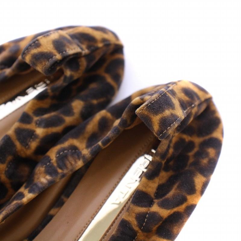ブレンタ BRENTA leopard レオパードポインテッド パンプス フラット