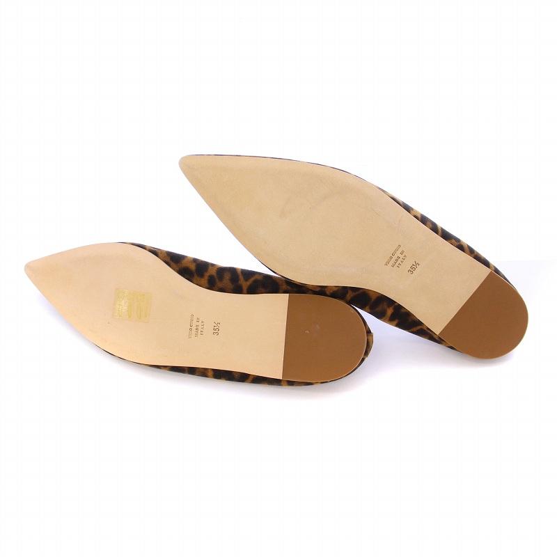 BRENTA レオパード ポインテッド ブレンタ BRENTA leopard レオパードポインテッド パンプス フラット