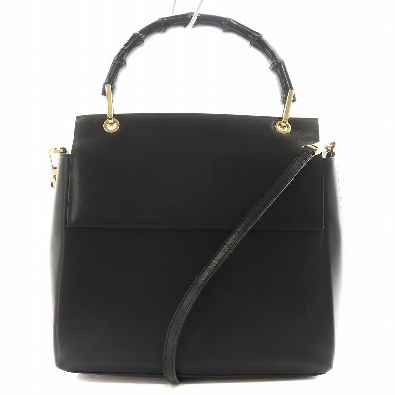 2498 GUCCI グッチ バッグ キャンバス バンブー GG 112526