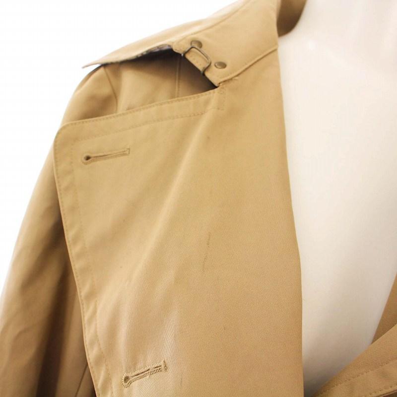 バーバリー トレンチコート ベルト ベージュ 英国製 ノバチェック L ダブル BURBERRY BLUE LABEL バーバリーブルーレーベル トレンチコート