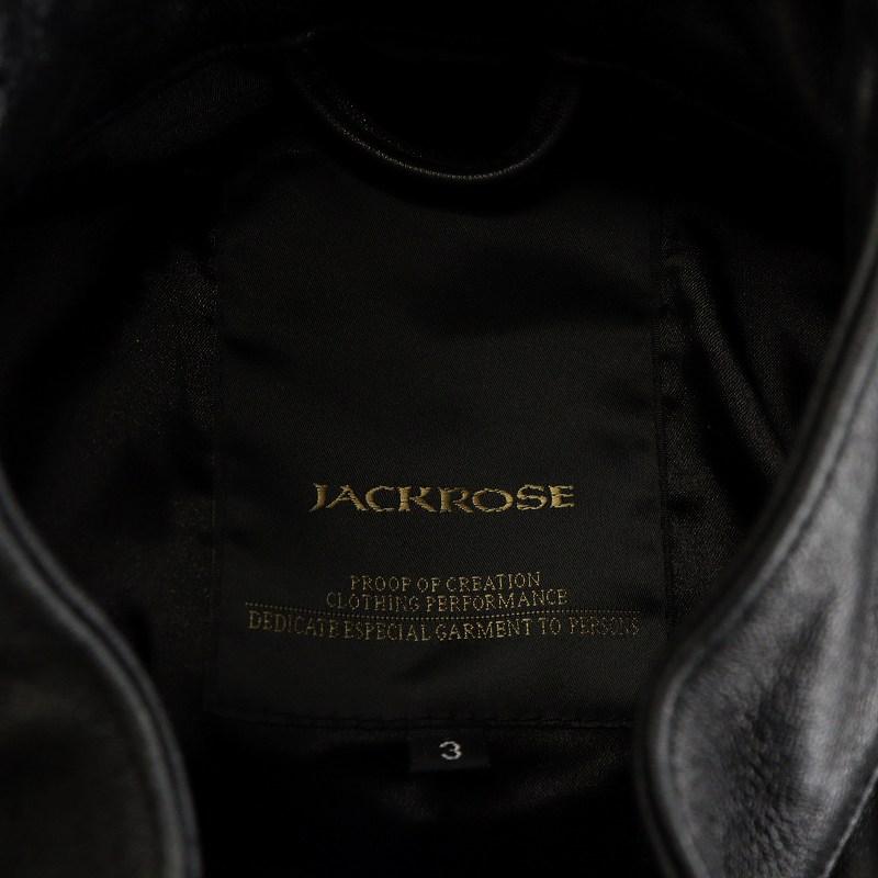 ジャックローズ Jackrose ライダースジャケット シングル ラムレザー