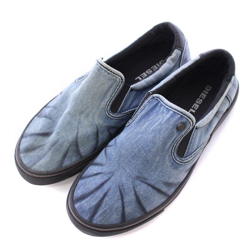 DIESEL メッシュスリッポンシューズ インディゴブルー43 DIESEL（ディーゼル） DIESEL SUB-WAYS スリッポン ローカットシューズ