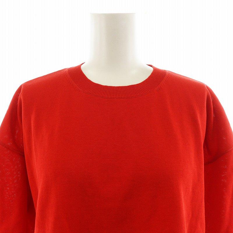 美品✨️ENFOLD　バイカラー　ニット　長袖　38 エンフォルド ENFOLD 20SS ニット カットソー 半袖 コットン 38