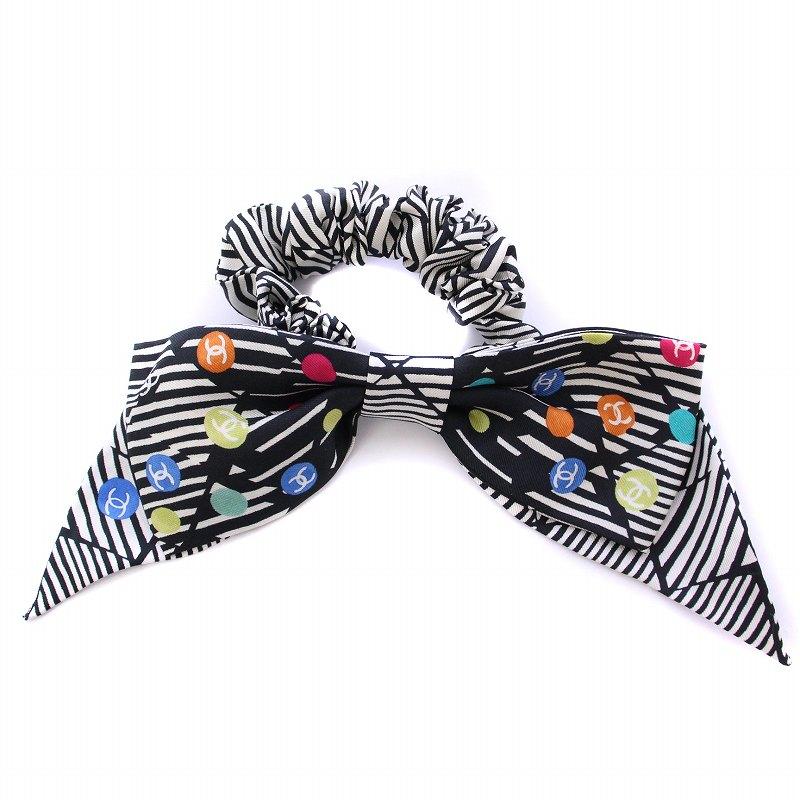 CHANEL シャネル ココマーク ヘアゴム シュシュ リボン ヘア  