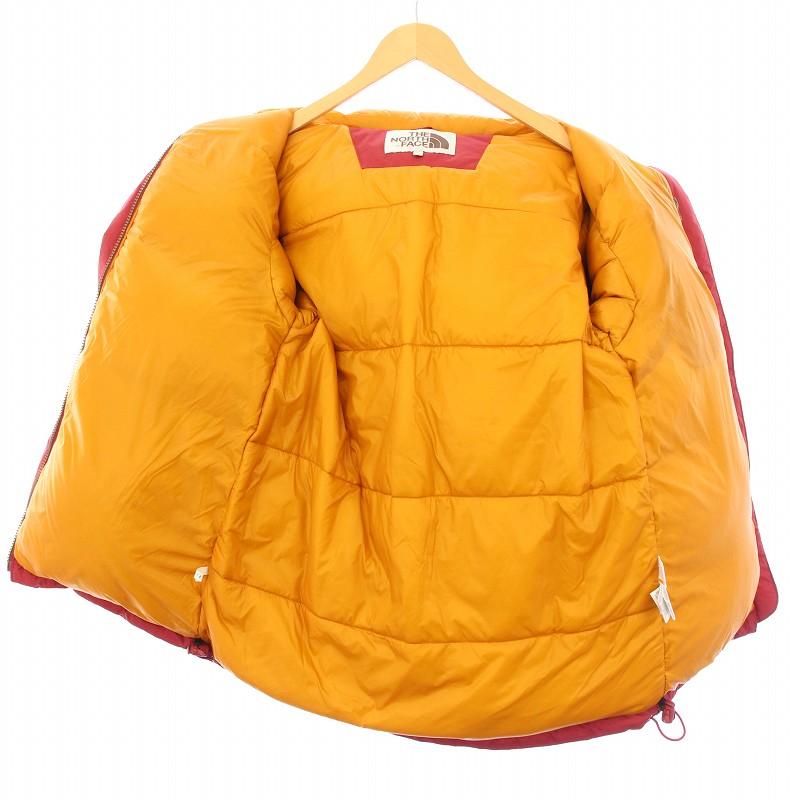 THE NORTH FACE フード付きダウンジャケット M レッド THE NORTH FACE ノースフェイス Nuptse Jacket ヌプシ ダウン