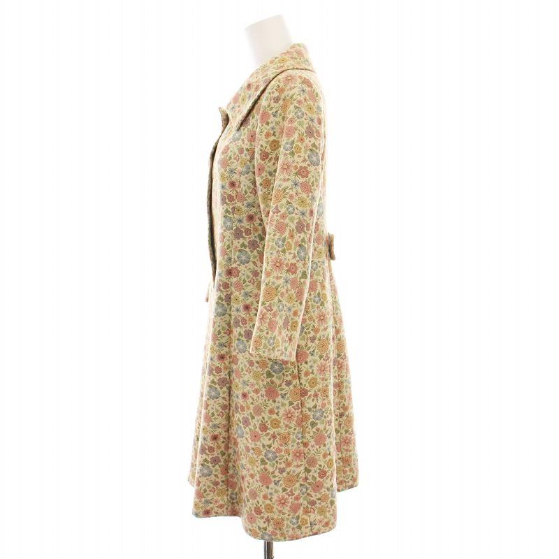 ロイスクレヨン Lois CRAYON ゴブラン織りコート 花柄 アウター M