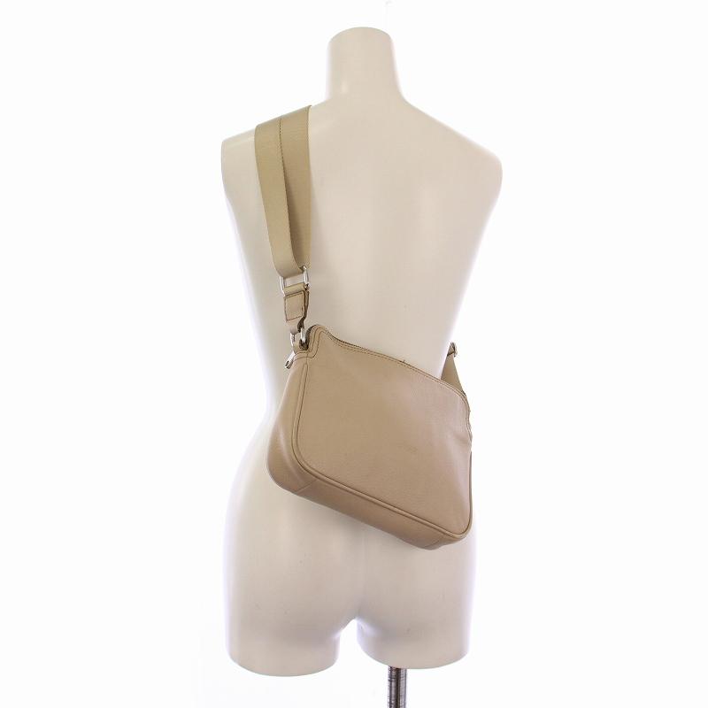 ブリー BREE ショルダーバッグ レザー ベージュ /BM レディース