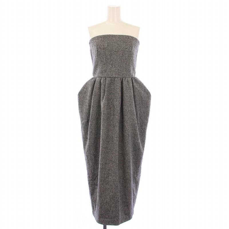 シーニュ cygne Jacques ベアトップワンピース タイト ミモレ ロング