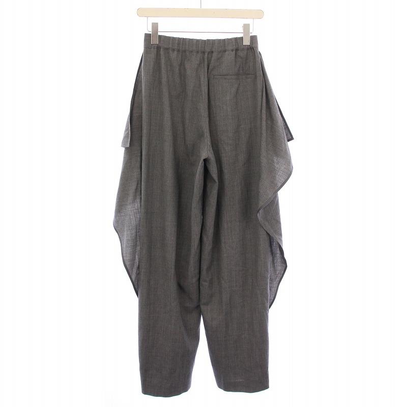 未使用品 シーニュ 25SS サイドフレアパンツ Ron スラックス タック