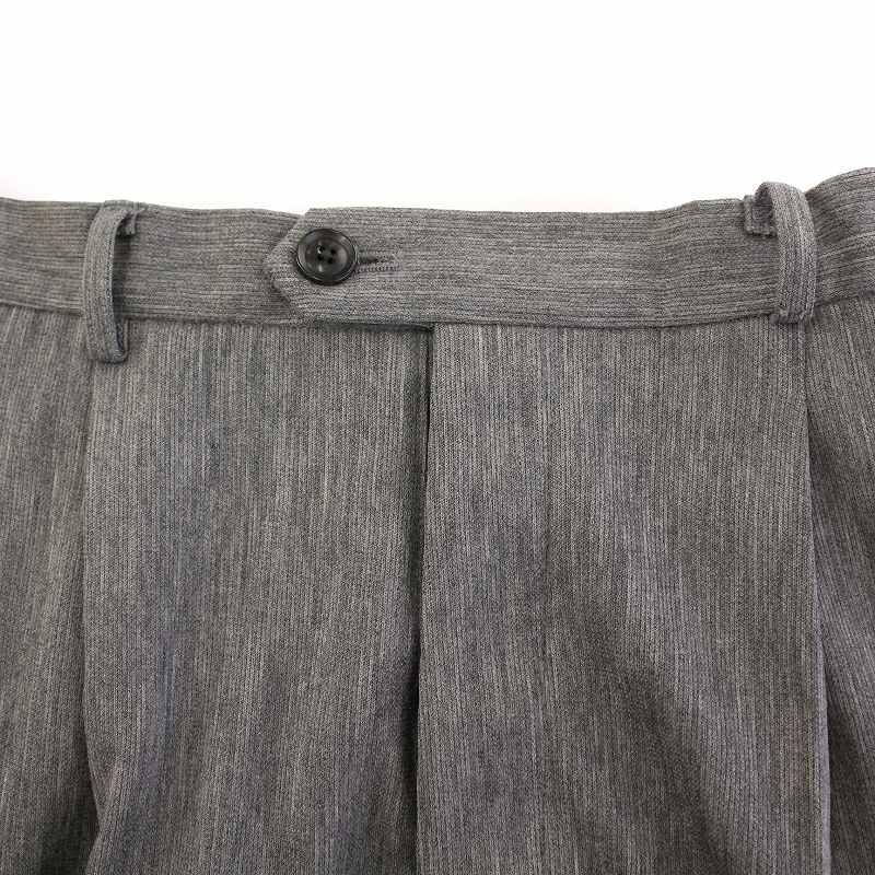 カンタータ CANTATE テーパードパンツ スラックス タック ボタンフライ