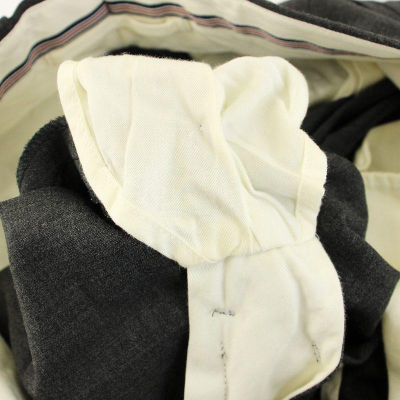 【中古】ベルナールザンス BEAMS F 別注 COPILOTE スラックス パンツ ジップフライ ウール混 FR36 グレー C01600 ベルナールザンス BERNARD ZINS BEAMS F 別注 COPILOTE スラックス