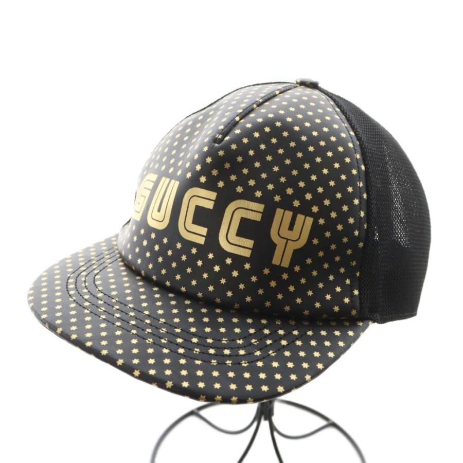 GUCCI グッチ × セガ SEGA GUCCYロゴ キャップ 帽子 総柄 スター