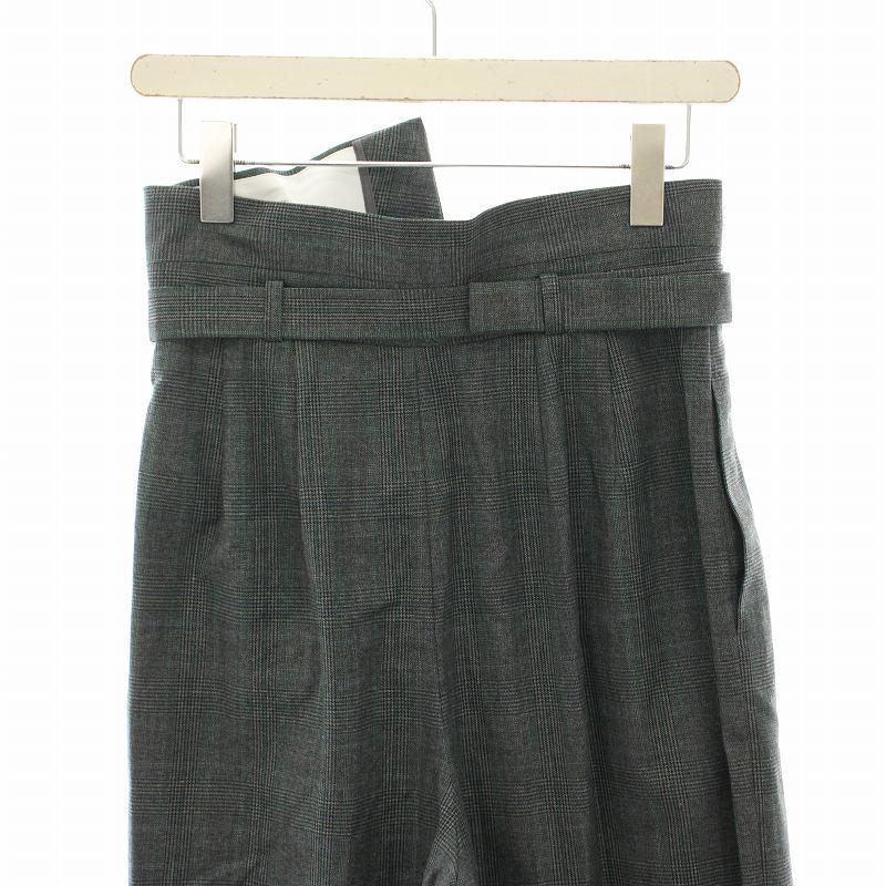 ENFOLD グレンチェックdeformation トラウザー38