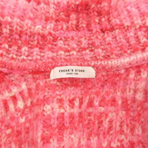 美品 M'S GRACY セーラーカラー リブニットロングカーディガン ピンク