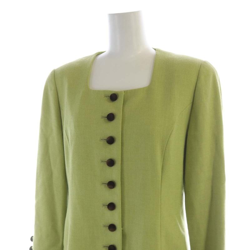 エムズグレイシー M'S GRACY ワンピース ひざ丈 ノーカラー スクエア