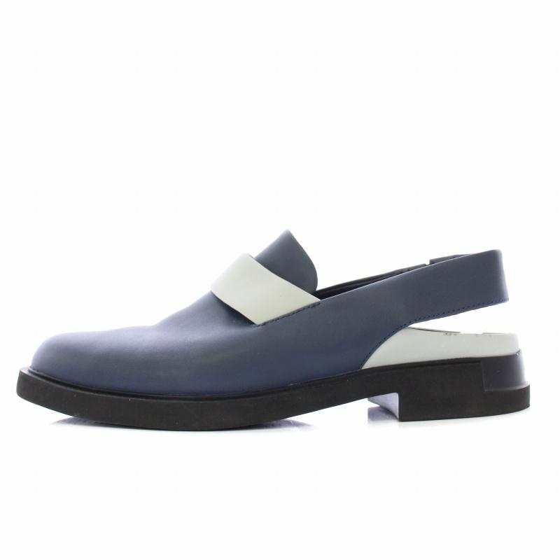 カンペール CAMPER ツインズ TWS フラットシューズ ストラップ 38 紺