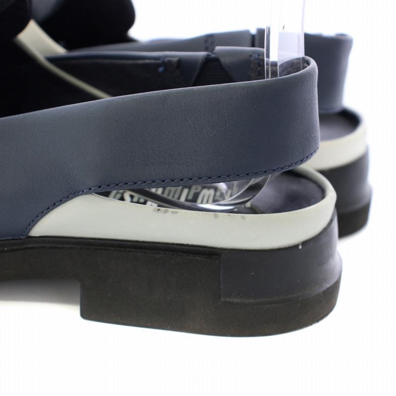 カンペール CAMPER ツインズ TWS フラットシューズ ストラップ 38 紺