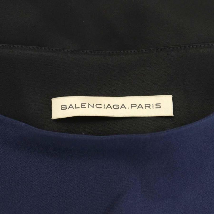BALENCIAGA（バレンシアガ） フレアスカート ミニ丈 バイカラー シルク