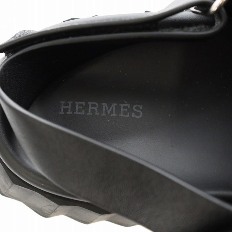 HERMES（エルメス） エレクトリック Hロゴ サンダル ストラップ レザー