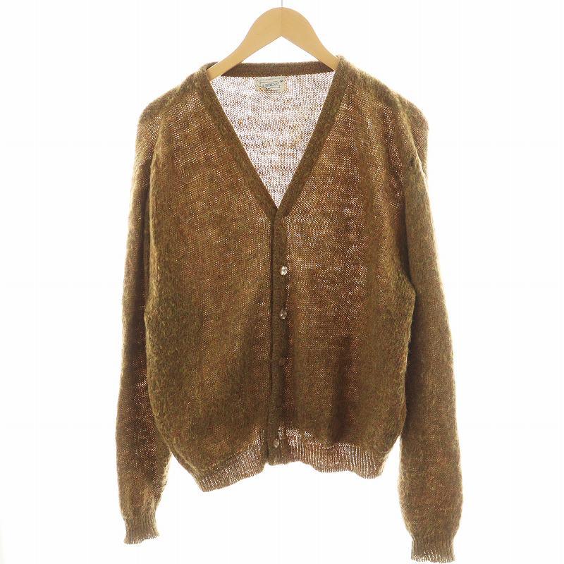 BRENT ベージュ モヘアカーディガン Mサイズ　ブレント　60s ビンテージ BRENT ベージュ モヘアカーディガン Mサイズ ブレント 60s ビンテージ