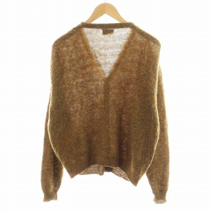 【中古】ブレント BRENT 60s ヴィンテージ カーディガン 長袖 モヘヤ混 M 茶 ブラウン /AN42 メンズ ブレント BRENT 60s ヴィンテージ カーディガン 長袖 モヘヤ混 M 茶