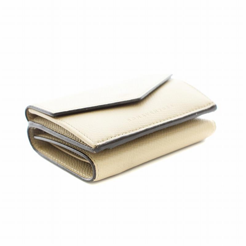 BONAVENTURA ベージュ レザー 三つ折り財布 楽天市場】【公式】ベルテッド トリフォールド ウォレット シュリンク