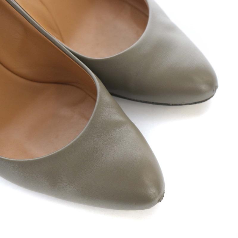BALLYパンプス Bally バリー BALLY パンプス アーモンドトゥ レザー 37 グレー