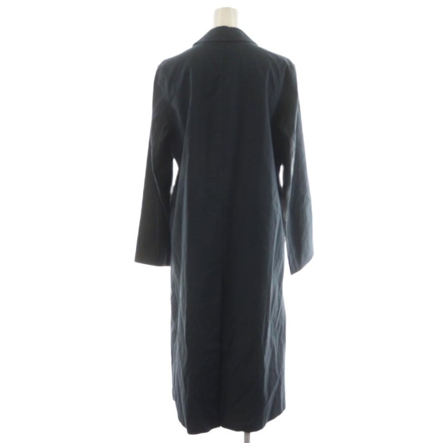 PRADA（プラダ） チェスターコート ロング丈 コットン 42 紺 ネイビー