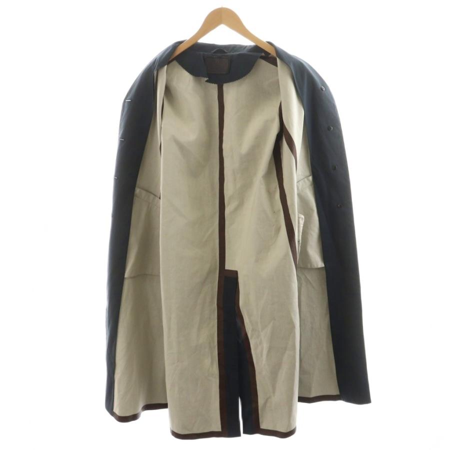 PRADA（プラダ） チェスターコート ロング丈 コットン 42 紺 ネイビー