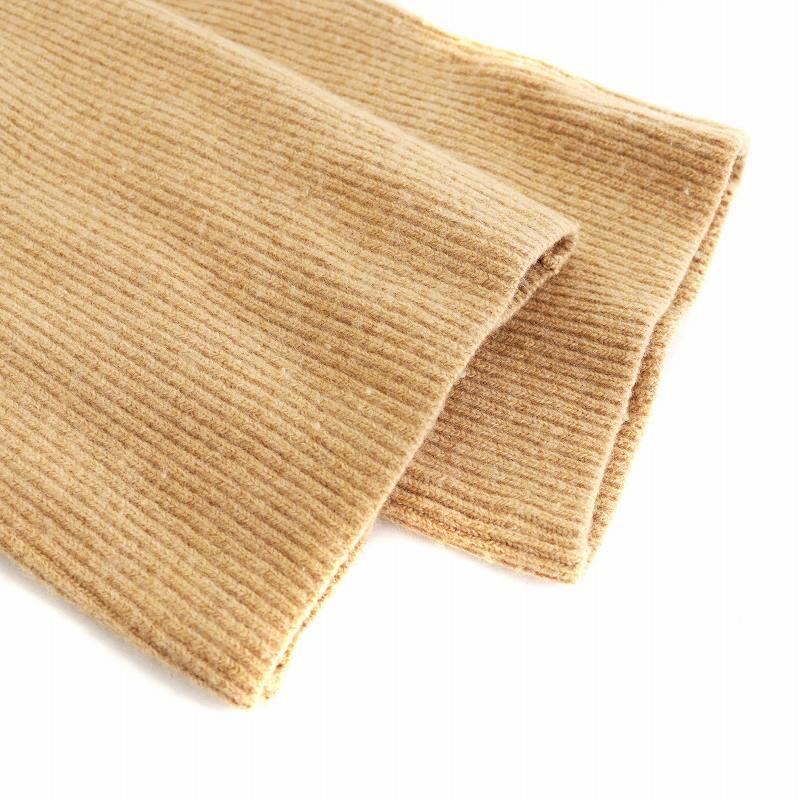 たけのこ☆未使用☆ Drawer ☆ ドゥロワー シルクニットパンツ 2 ドゥロワー Drawer ウールカシミヤ12G畦編み ストレートニットパンツ