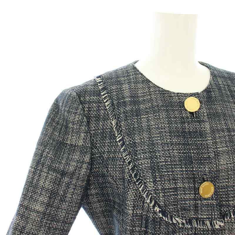 TORY BURCH（トリーバーチ） ノーカラージャケット ツイードジャケット 