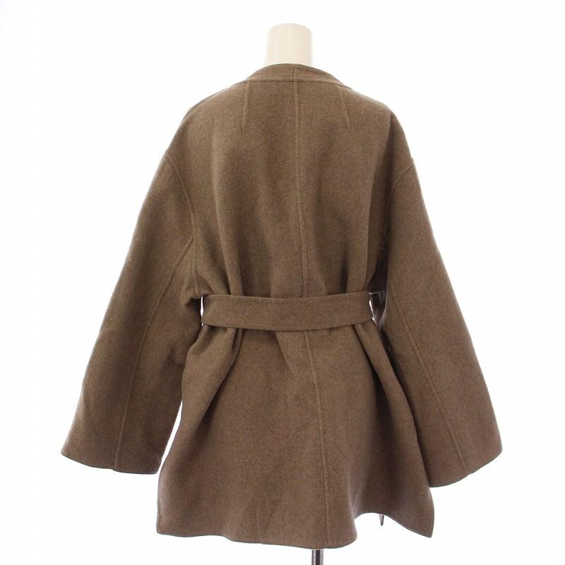 ミラオーウェン Mila Owen 24AW リバーコート ノーカラー アウター