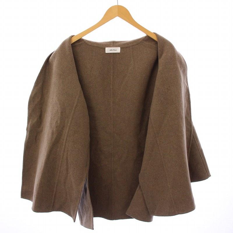 ミラオーウェン Mila Owen 24AW リバーコート ノーカラー アウター